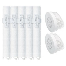 Dewbell Origin蓮蓬頭補充濾芯 Sedi濾芯 5入 + 蓮蓬頭濾芯 2入 組, 1套, 單一顏色