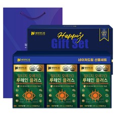 NATUREDREAM RTG Omega-3 葉黃素Plus 禮品包裝組 + 提袋, 30錠, 36g, 3個