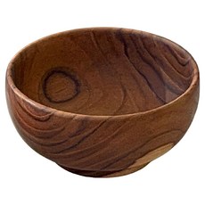 놋향 티크나무 우드볼 소, 브라운, 1개