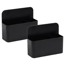 온업 자석 펜꽂이 2구, 블랙, 2개