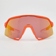 100% S3 太陽眼鏡 60005-00008, 柔軟標籤 霓虹橙(鏡框), 超紅多層(鏡面鏡片), 1個