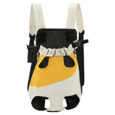 寵物星樂園 寵物胸前包, 黃白拼色, 1個