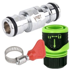 YNET 智慧雙向接頭 + 鎖定連接器 + 大號水管束帶套組, 混合顏色, 1套