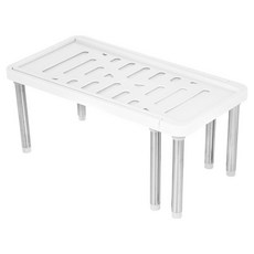 Haegang Corporation 可調節長度廚房層架, 白色, 1個