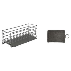 Everyweek 304不鏽鋼菜瓜布架 半永久菜瓜布, 銀色, 1個