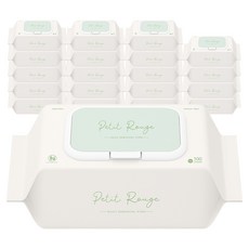 한스웰 쁘띠루쥬 데일리 엠보싱 물티슈 캡형, 20개, 100매, 50g