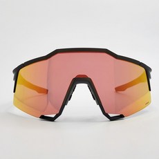 100% Speedcraft 太陽眼鏡 60007-00008, 柔軟觸感黑(鏡框), 超級紅色多層(鏡面鏡片), 1個