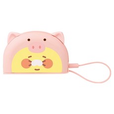 카카오프렌즈 핫그립 도킹형 손난로 고속충전 보조배터리 5000mAh, 애니멀타운 돼지 춘식
