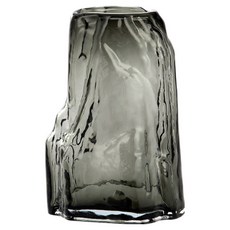 LalaHome 客廳裝飾玻璃花瓶 小山, 灰色