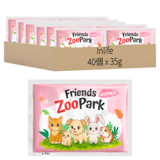 INLIFE Friends ZooPark 口袋暖暖包 35g 顏色隨機, 40個