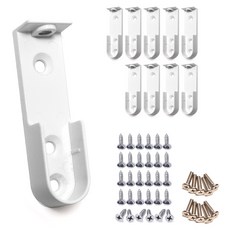 Sonjabisesang 更衣室U型衣桿插座 16mm, 白色, 10個