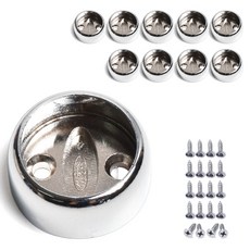 Sonjabisesang 衣桿插座 25mm, 鉻, 10個