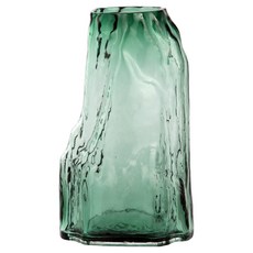 LalaHome 客廳裝飾玻璃花瓶 大山, 綠色