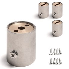 Sonjabisesang 組裝長管衣桿底座 25mm, 鎳, 4個