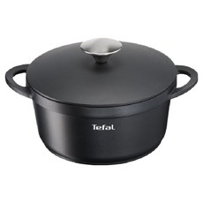 Tefal 特福 電磁爐鈦金Tratoria雙耳鍋, 24cm, 黑色, 1個