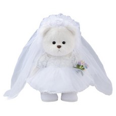 테디테일즈 레나베어 웨딩세트 브라이드 M, 33cm, 혼합색상, 1개