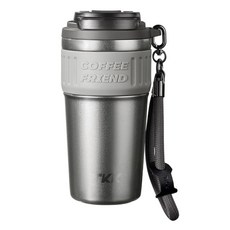 TKK 洛奇保溫咖啡杯 316不鏽鋼陶瓷內膽, 銀河灰, 1個, 630ml
