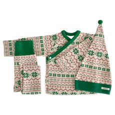 PEEKABOO 新生兒用厚實Merry新生兒上衣 + 下衣 + 帽子套組