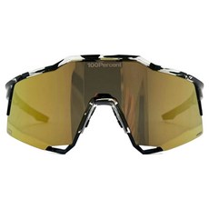 100% Speedcraft 太陽眼鏡 61007-00001, 1個, 黑色 Totoise + 金色鏡面鏡片