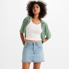 LEVI'S 女款 Icon 前後中心棉質短裙 A4694-0003