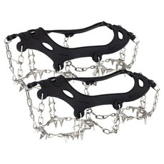 Karnik 登山冰爪 24P 雙腳組, 黑色