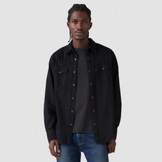 LEVI'S 男款 Bastow 西部標準大理石紋襯衫 85744-0002