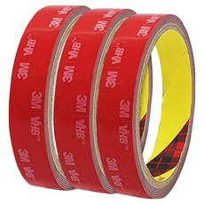 브이에이치비 초강력 아크릴폼 그레이 양면테이프 24mm x 1.5m, 3개