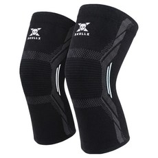 스컬엑스 무릎보호대, 2개, 블랙