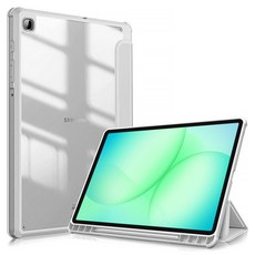 터치펜 수납 베이직 커버 케이스 갤럭시탭A9+/A11+ 그레이 AL-1 + 태블리스 터치펜 수납 베이직 커버 케이스, 1개