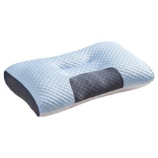스마일깨비 사용 편한 니트형 숙면 경추베개 800g, 블루네이비, 1개