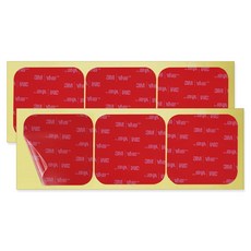 3M VHB 超強力壓克力泡棉方形透明雙面膠帶 85 x 85 mm 3入, 2個