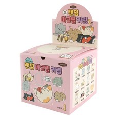 PINKFOOT 貓咪隨機壓克力鑰匙圈 12款 24入組, 1套, 混合顏色