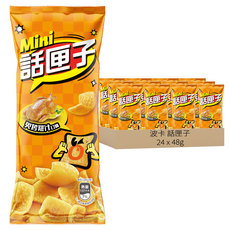 波卡 話匣子 Mini 炙烤雞汁口味玉米片, 48g, 24個