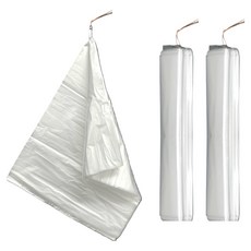 Yori Grida 多用途掛鉤塑膠袋 淡雅透明 3號 25 x 32 cm, 3個, 100入, 中(M)