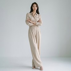 ViVEMO Rachel 垂墜寬版兩件式套裝 12341
