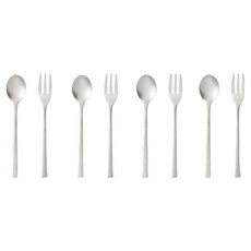 한샘 올스텐 4인조 티스푼 + 포크 세트, 4세트, 티스푼 4p + 티포크 4p