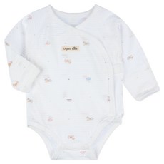 오가닉붐 신생아용 병오해 붉은 말띠 썸머 스냅 배냇 바디슈트