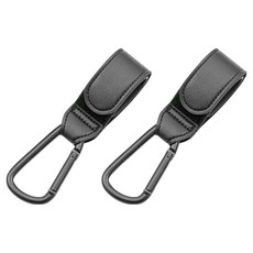 시크 프리미엄 유모차 가방걸이, 블랙, 2개