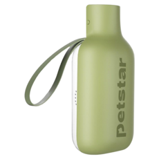 POGGU 狗狗外出水杯/便攜式飲水器/貓咪寵物戶外水壺 掛繩設計 550ml, 軍綠色, 1個