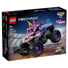 LEGO Technic系列 動力科技 閃亮粉碎 怪獸迴力車 Monster Jam Sparkle Smash Pull-Back 42220, 混和顏色, 1個