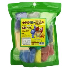 글로벌이지 둥둥 아키클레이 실속형4 24p 세트, 혼합색상, 20g, 1세트