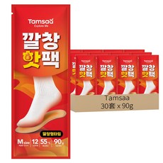 Tamsaa 女用 鞋墊暖暖包 90g M 韓國製, 30套
