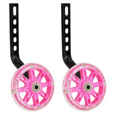 DIBOTE 迪伯特 自行車閃光輔助輪 W3140-P, 粉色, 1套, 11cm
