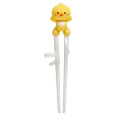 에디슨 아동용 프렌즈 1단계 젓가락 오리, 1개, 옐로우