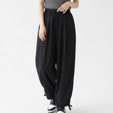 Goodif 女款日常訓練氣球版型壓褶鬆緊腰寬褲