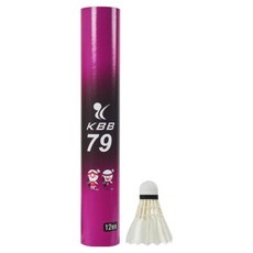 KBB SPORTS 鵝毛 1打 羽毛球 KBB SPORTS-79, 白色, 1個, 12入