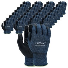 NiTex NBR 泡棉塗層 Air Flying 手套 M, 藍色, 50套