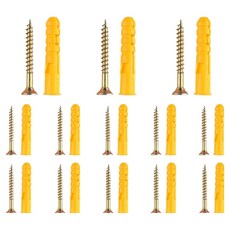 OON 노란색 크로커 플라스틱 확장 나사, 13개