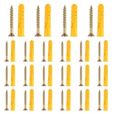 OON 노란색 크로커 플라스틱 확장 나사, 22개