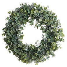 Treova 尤加利花環裝飾門把吊飾 綠色尤加利花環 35cm, 混合色